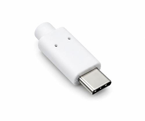 USB 3.1 kaabel tüüp C - 3.0 A andme- ja laadimiskaabel, 5Gbps, 3A laadimine, valge, DINIC karp koos Euro-auguga, 2m